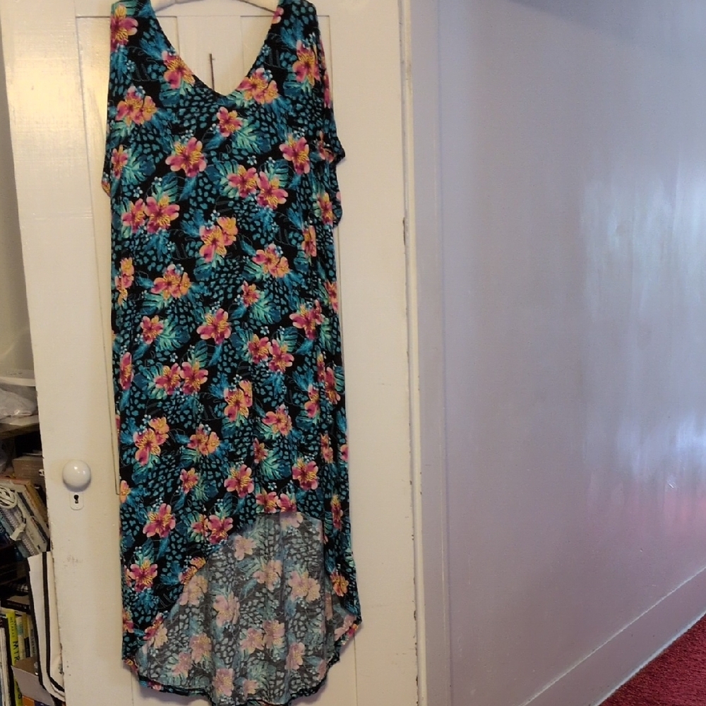 Floral Sleeveless Dress/Bathing Suit Cover-up